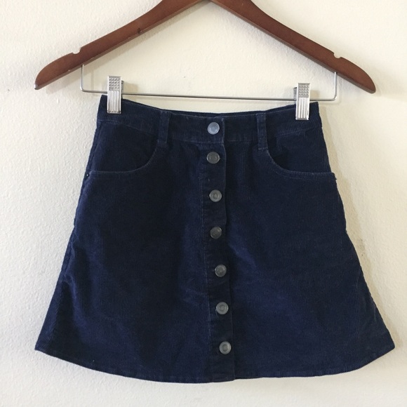 Brandy Melville Dresses & Skirts - Brandy Melville corduroy blue skirt
